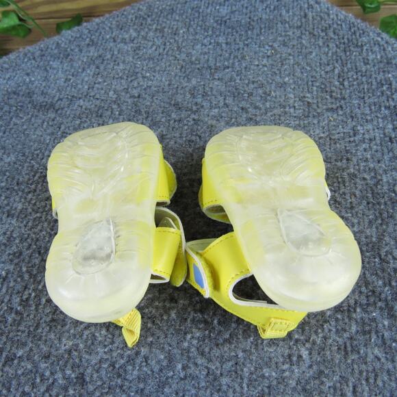 H&M Girls Gladiator Sz T 2.5 Medium Yellow Synthetic Hook &‎ Loop - Picture 6 of 7